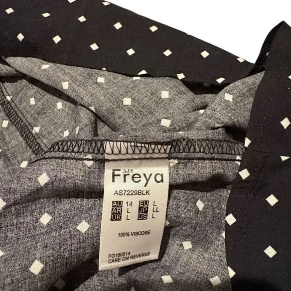 Freya Black Strapless Diamond Dot Dress - Picture 4 of 5